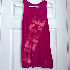 Womens Dark pink Racerback athletic tank